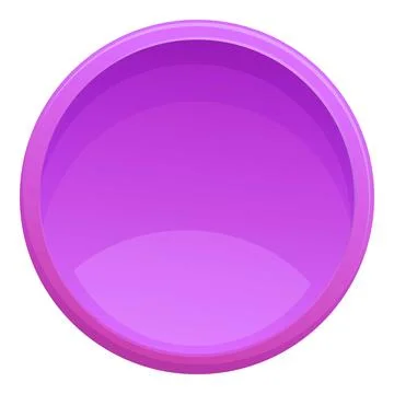 Glossy purple button creating vibrant user interface element Stock Illustration