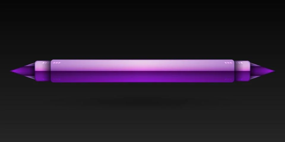 Glossy purple lower third screen gui title banner bar template Illustrazione stock