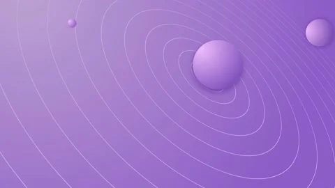 Glossy purple wave style circular background, scaled out in wide angle in 3D ren Stock Footage 221707908