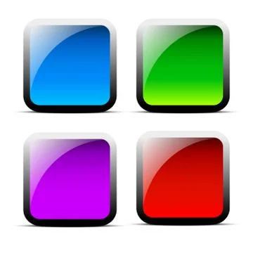 Glossy rectangle banner vectors イラスト素材
