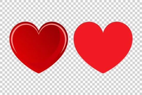Glossy red heart icon vector, heart, love, romance, or valentines day red 스톡 일러스트
