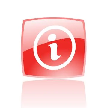 Glossy red info Stock Illustration