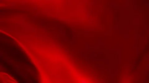 Glossy red satin fabric wave motion background, festive luxury seamless loop Stock Footage 340475683