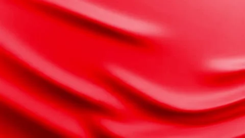 Glossy red satin fabric waves background, abstract seamless loop video for luxur Stock-Footage 339264210