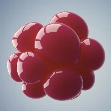 Glossy Red Spheres on a White Background for Modern Designs 스톡 일러스트