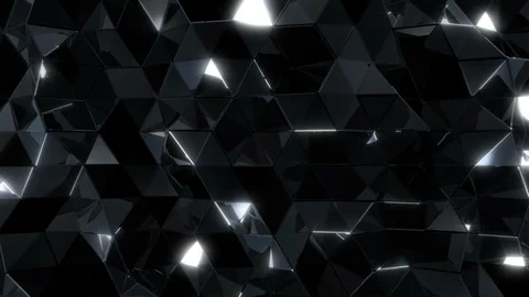 Glossy reflective black triangles 動画素材 102391232