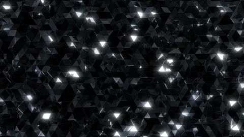 Glossy reflective black triangles Video stock 102396187