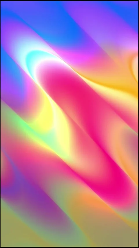 Glossy Reflective Stage with Colorful Gradient Vertical Background Stock Footage 341481298