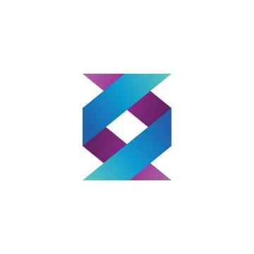 Glossy ribbon template vector Stock Illustration