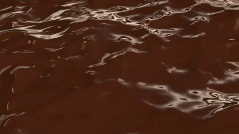Glossy Rippling Dark Chocolate Liquid Texture Background Stock-Footage 337066894