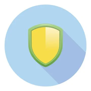 Glossy Security Shield Stock Illustration