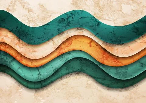Glossy smooth waves abstract grunge corporate elegant background Stock Illustration