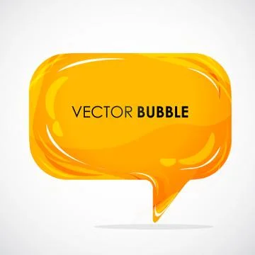Glossy speech bubble Stock Illustration