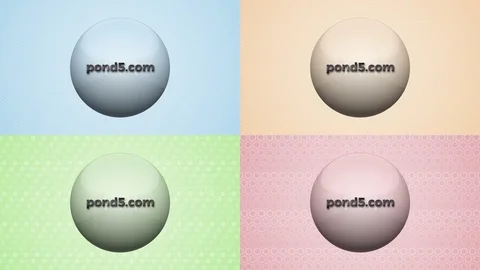 Glossy Sphere Logo Stock After Effects