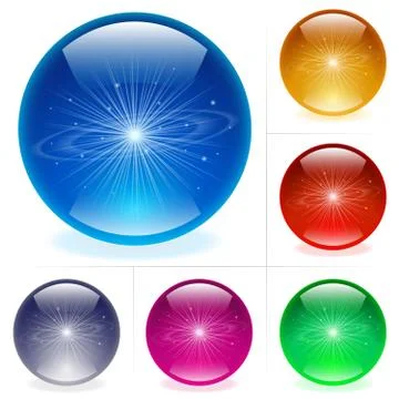 Glossy spheres 스톡 일러스트