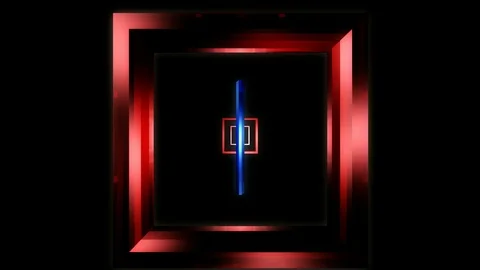 Glossy square spinning Video stock 94944949