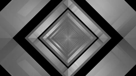 Glossy square tunnel Stock Footage 32376571