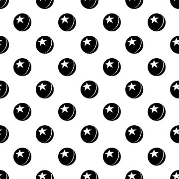 Glossy star ball pattern vector seamless Illustrazione stock