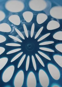 Glossy Structure With Holes Pattern In Form Of Variety Ovals Foto stock