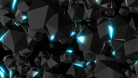 Glossy surface jewels with lights, 3d render computer generated backdrop Stock Footage 95501151