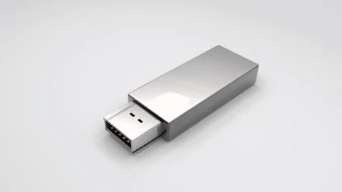 Glossy Thumb Drive mock up Stock Illustration