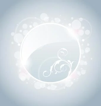 Glossy transparent speech bubble Illustrazione stock