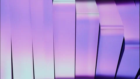 Glossy vertical metallic panels in blue violet and pink gradients forming sleek Stock Footage 346218518