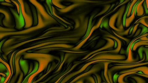 Glossy Wavy Reflection Surface. Trendy Colorful Liquid Fluid Stock Footage 133109666