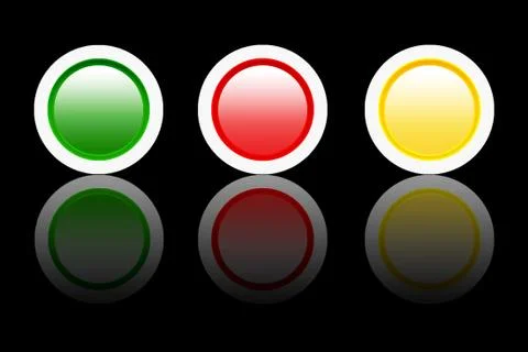 Glossy web 2 circular buttons Illustrazione stock