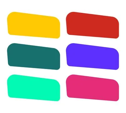 A glossy web design offers a set of shiny colorful round buttons with Stock Illustration