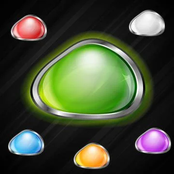 Glossy website elements. Vector illustration eps 10 Glossy website element... Stock Photos