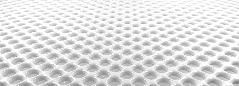 Glossy white metal grid pattern using as modern background, 3d rendering Illustrazione stock