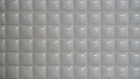 Glossy White Square Tile Texture Stock Photos