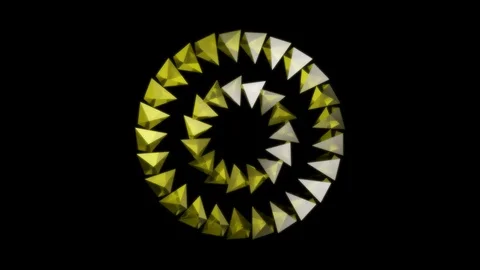 Glossy yellow transform Stock-Footage 98272321