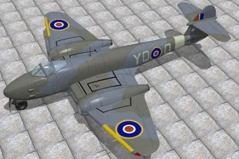 Gloster Meteor F3 3D Model