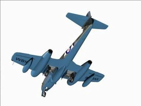 Gloster Meteor FR9 3D Model