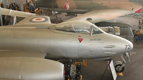 Gloster Meteor Jet Fighter Stock Footage 61204999