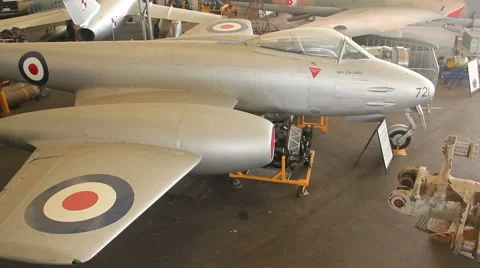 Gloster Meteor Jet Fighter Stock-Footage 61205053