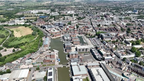 Gloucester Cathedral Stock Footage 313208146