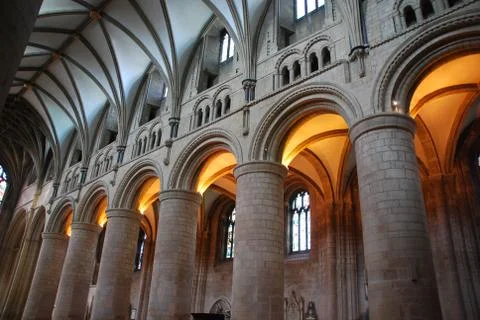 Gloucester cathedral interior Stock Photos