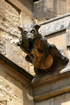 Gloucester Catherdral - Gothic Gargoyle Stock-Fotos