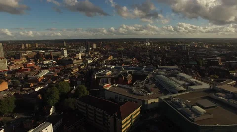 Gloucester city centre panning shot Stock Footage 68952936