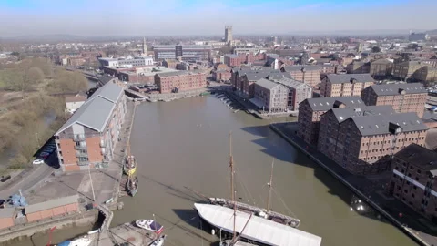 Gloucester Docks, UK. Stock Footage 303486320