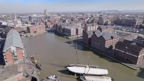 Gloucester Docks, UK. Stock Footage 303486478