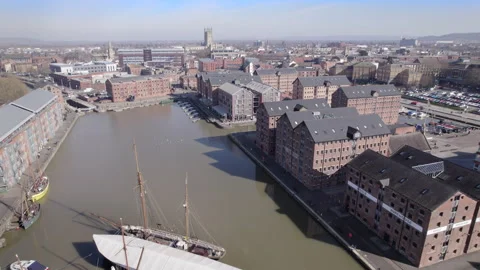 Gloucester Docks, UK. Stock Footage 303486891