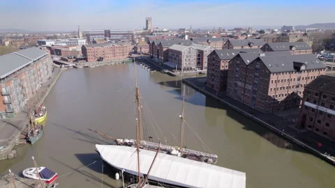 Gloucester Docks, UK. Stock Footage 303487386