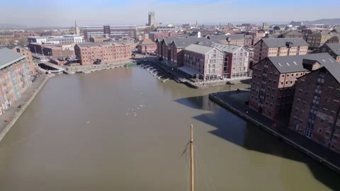 Gloucester Docks, UK. Stock Footage 303487425