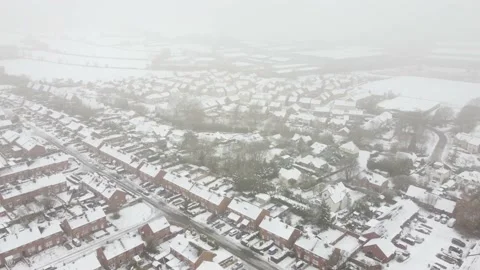 Gloucester England Snow Stock Footage 225689134