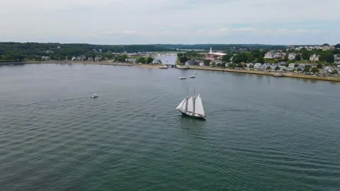 Gloucester Harbor, Gloucester, Massachusetts, USA Stock-Footage 342306210