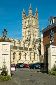 Gloucester, UK - 4th May 2016: Architectural detail in the vicinity of Glouce Foto stock